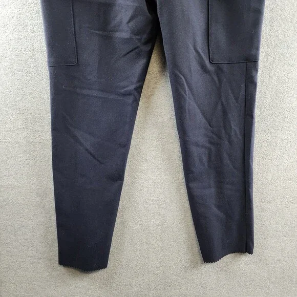 BOSS Pepe Cargo Wool Relaxed Fit Pants Mens 32R Dark Blue Zip Fly Button Closure